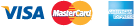 Cartões Visa, Mastercard e American Express