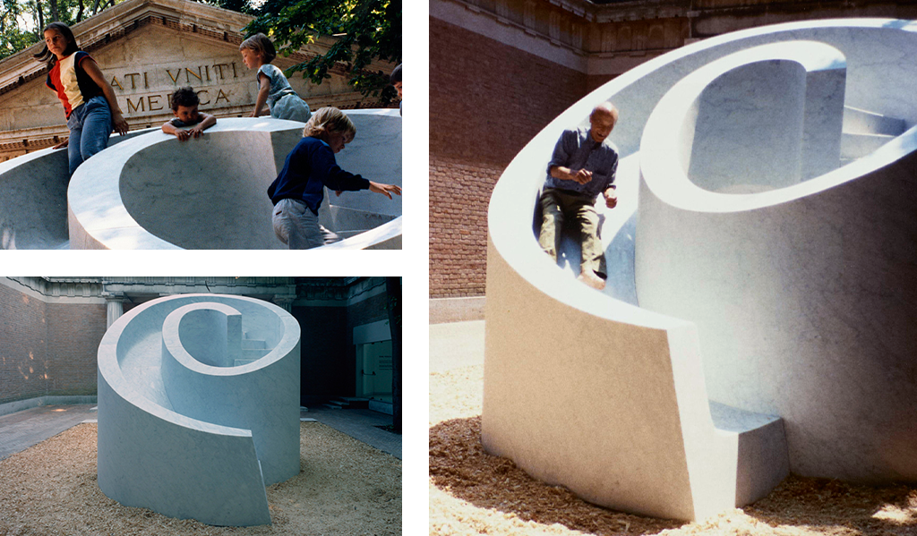 Slide Mantra (1986) na Bienal de Veneza em junho de 1986