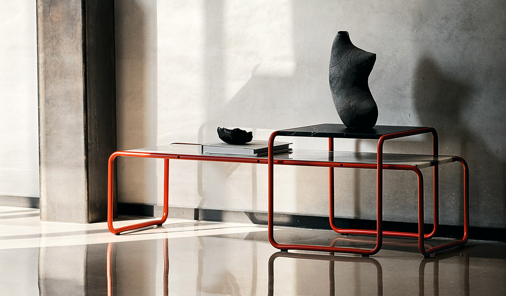 Laccio Coffee Table de Marcel Breuer para a Knoll